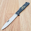 OTTER-Messer Mercator Folding Knife 3.5" Carbon Steel Blade Metal Alloy Handle