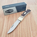 Schrade Old Timer Folding Knife Stainless Steel Blade Sawcut Delrin Handle 3OT