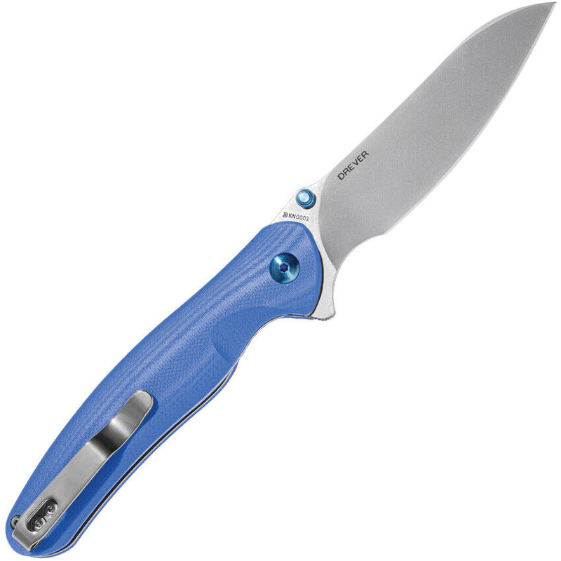 Olight Drever Linerlock Folding Knife 3.5" Bohler N690 Steel Extended Tang Blade Blue G10 Handle DREVERBU -Olight - Survivor Hand Precision Knives & Outdoor Gear Store