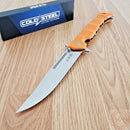 Cold Steel Large Luzon Folding Knife 6" 8Cr13MoV Stainless Steel Blade Orange GFN Handle