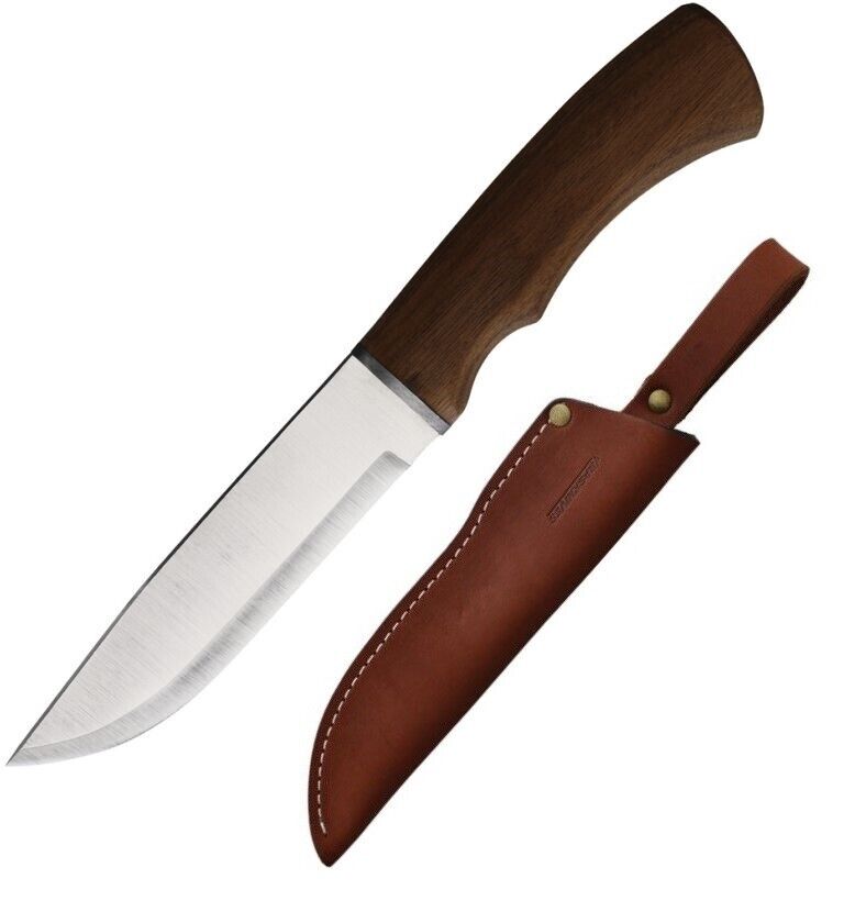 BPS Knives Camping Fixed Knife 5.25" Scandi Grind 5Cr14MoV Steel Blade Walnut Handle 06SS -BPS Knives - Survivor Hand Precision Knives & Outdoor Gear Store