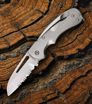 Myerchin Generation 2 Folding Knife ProMarine Stainless Steel Blade Titanium Handle