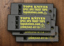 TOPS Survival Whistle 5-Pack Hardened Heavy-Duty Synthetic Produces Loud Blast