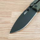 Cold Steel Folding Knife 3.5" black AUS-10A Steel Blade OD Green Griv-Ex Handle