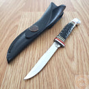 Case XX Hunter Fixed Knife 3.13" Stainless Steel Blade Buffalo Horn Handle