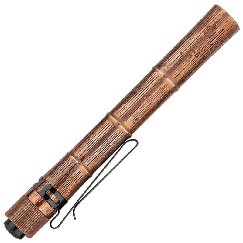 Olight Plus Pen Light Ancient Bamboo Limited Edition Clip Tailcap Switch Water And Impact Resistant I3TPLUSACBB -Olight - Survivor Hand Precision Knives & Outdoor Gear Store