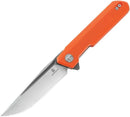 Bestech Knives Bestechman Dundee Linerlock Folding Knife 3.5" D2 Tool Steel Extended Tang Blade Orange G10 Handle MK01H -Bestech Knives - Survivor Hand Precision Knives & Outdoor Gear Store
