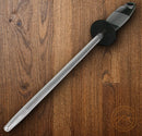 AccuSharp Butcher Steel Knife 9" Sharpening Rod Black Composition Handle