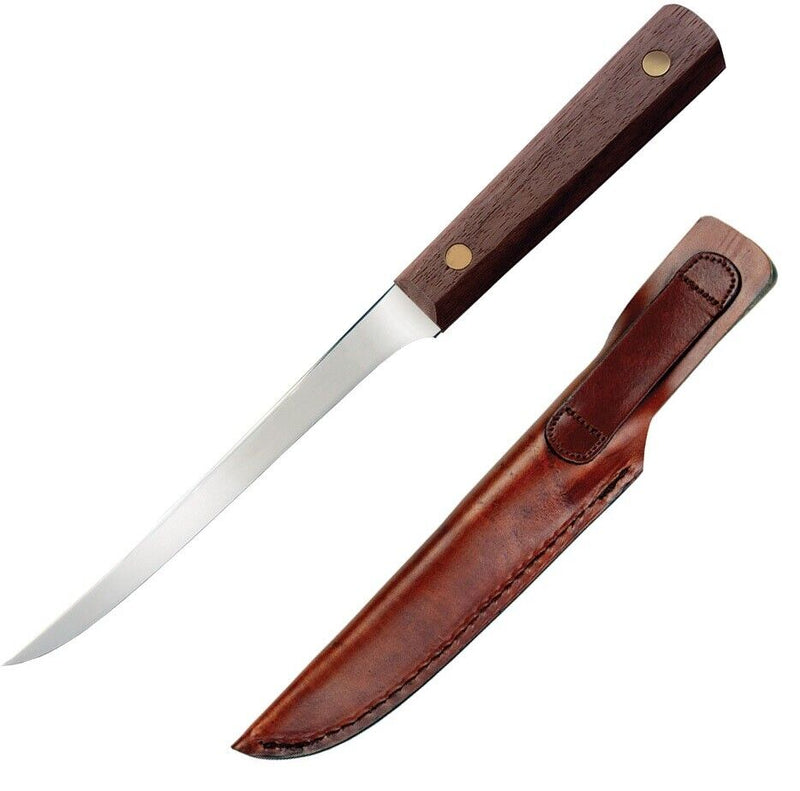 Old Hickory Fixed Knife 6.5" Stainless Steel Full Tang Fillet Blade Brown Wood Handle 1275 -Old Hickory - Survivor Hand Precision Knives & Outdoor Gear Store