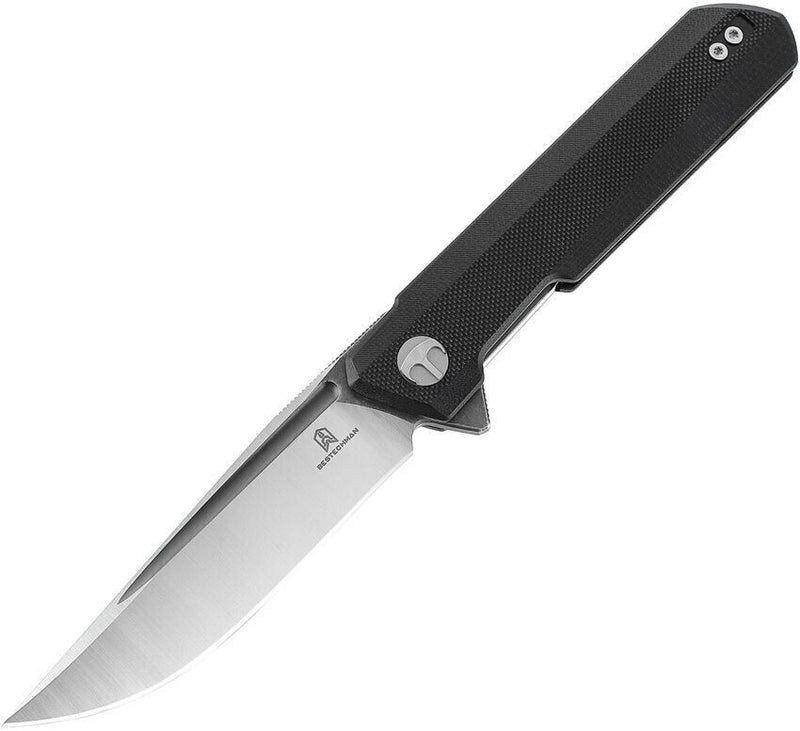 Bestech Knives Bestechman Dundee Linerlock Folding Knife 3.5" D2 Tool Steel Extended Tang Blade Black G10 Handle MK01D -Bestech Knives - Survivor Hand Precision Knives & Outdoor Gear Store