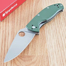 Spyderco Tenacious Linerlock Folding Knife 3.38" 8Cr13MoV Steel Blade G10 Handle
