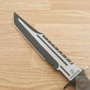 United Cutlery USMC Operation Mako Fixed Knife 10.75" Part Serrated Stainlees Steel Sawback Tanto Blade Black TPU Handle 3372 -United Cutlery - Survivor Hand Precision Knives & Outdoor Gear Store