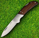 Kershaw Lockback Folding Knife 2.5" Satin Stainless Steel Blade Wood Handle