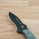 TOPS Desert Son Fixed Knife 3" Black Traction Coated 1095 High Carbon Steel Full Tang Blade Linen Micarta Handle DSON01 -TOPS - Survivor Hand Precision Knives & Outdoor Gear Store