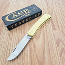 Case XX Sod Buster Jr Folding Knife 2.8" Stainless Steel Blade Yellow Synthetic Handle 80032
