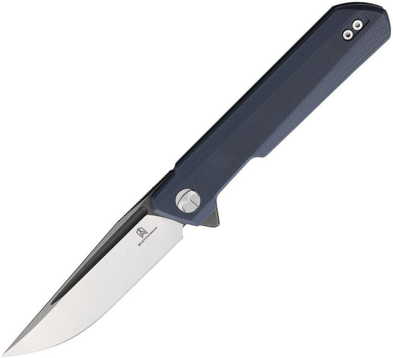 Bestech Knives Bestechman Dundee Linerlock Folding Knife 3.5" D2 Tool Steel Blade Blue-Gray G10 Handle MK01F -Bestech Knives - Survivor Hand Precision Knives & Outdoor Gear Store