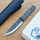 Condor Woodlaw Survival Fixed knife 4" 1075HC Steel Blade Gray Micarta Handle