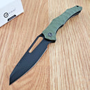 Civivi Spiny Dogfish Linerlock Folding Knife 3.5" 14C28N Sandvick Steel Blade OD Green G10 Handle
