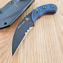 TOPS Devils Claw Fixed Knife 2.75" Black 1095 High Carbon Steel Blade G10 Handle