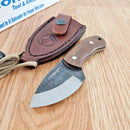 Condor Beetle Neck Fixed Knife 2.63" Full Tang 1095HC Steel Blade Walnut Handle