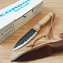 Condor Cavelore Fixed Knife 4.25" 1095HC Steel Blade American Hickory Handle