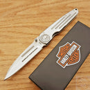 Case XX Tec X Framelock Harley Folding Knife 3.25" Stainless Blade Stainless 52110