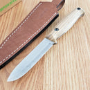 BPS Knives Compact Camping Fixed Knife 3.63" 5Cr14MoV Steel Blade Walnut Handle
