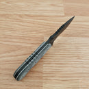 TOPS Desert Son Fixed Knife 3" Black Traction Coated 1095 High Carbon Steel Full Tang Blade Linen Micarta Handle DSON01 -TOPS - Survivor Hand Precision Knives & Outdoor Gear Store