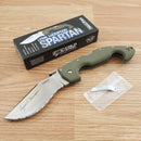 Cold Steel Spartan Folding Knife 4.5" CPM-S35VN Steel Blade OD Green G10 Handle