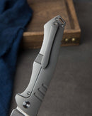 Bestech Knives Keen Folding Knife 4.13" S35VN Steel Clip Point Blade Black And White G10 / Titanium Back Handle T2301C -Bestech Knives - Survivor Hand Precision Knives & Outdoor Gear Store