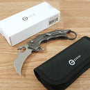 Civivi Incisor II Linerlock Folding Knife 2" Nitro-V Steel Karambit Blade Gray Aluminum Handle 16016B3