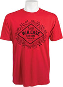 Case XX T-Shirt Red XL W.R. Case & Sons Logo On Front Combed Ringspun Cotton Construction 52571 -Case Cutlery - Survivor Hand Precision Knives & Outdoor Gear Store