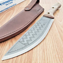 Condor Primitive Sequoia Fixed Knife 8.5" 1075HC Steel Full Blade Micarta Handle