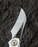 Bestech Knives Bihai Linerlock Folding Knife 2.13" 14C28N Steel Hawkbill Blade White G10 Handle G53E -Bestech Knives - Survivor Hand Precision Knives & Outdoor Gear Store
