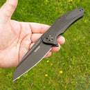 Kershaw Natrix XL Folding Knife 3.75" 8Cr13MoV Steel Blade Black G10 Handle