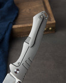 Bestech Knives Keen II Framelock Folding Knife 4.13" S35VN Steel Clip Point Blade Carbon Fiber / Titanium Back Handle T2301B -Bestech Knives - Survivor Hand Precision Knives & Outdoor Gear Store