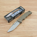 Cold Steel Verdict Folding Knife 3" 4116SS Steel Blade Dark Earth GFN Handle