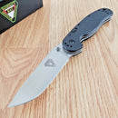 Ontario RAT IA SP Folding Knife 3.5" Satin AUS-8 Steel Blade Black G10 Handle