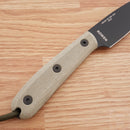 ESEE Model 3 Fixed Knife 3.63" Powder Coated 1095HC Steel Full Tang Blade Green Canvas Micarta Handle 3HM -ESEE - Survivor Hand Precision Knives & Outdoor Gear Store