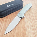 Civivi Elementum II Folding Knife 2.96" Nitro-V Steel Drop Blade Jade G10 Handle