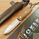 Joker Nordico Survival Fixed Knife 4" Sandvik 14C28N Steel Blade Walnut Handle