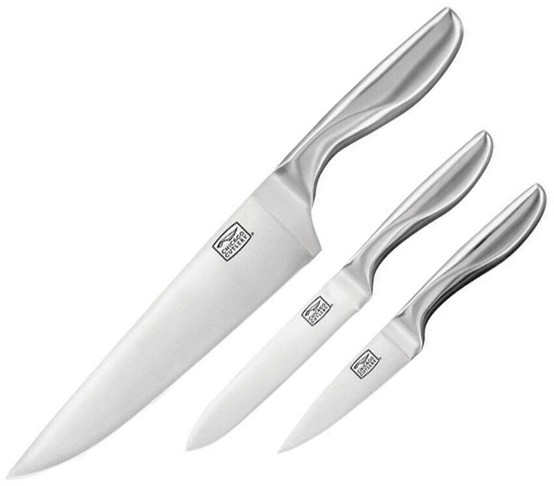 Chicago Cutlery Clybourn Kitchen Set High Carbon Steel Blades Brushed Stainless Handles 02322 -Chicago Cutlery - Survivor Hand Precision Knives & Outdoor Gear Store