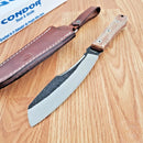 Condor Mountain Pass Fixed Knife 6.25" 440C Steel Blade Canvas Micarta Handle