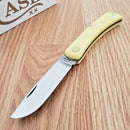 Case XX Sod Buster Jr Pocket Knife Carbon Steel Blade Yellow Synthetic Handle 00032