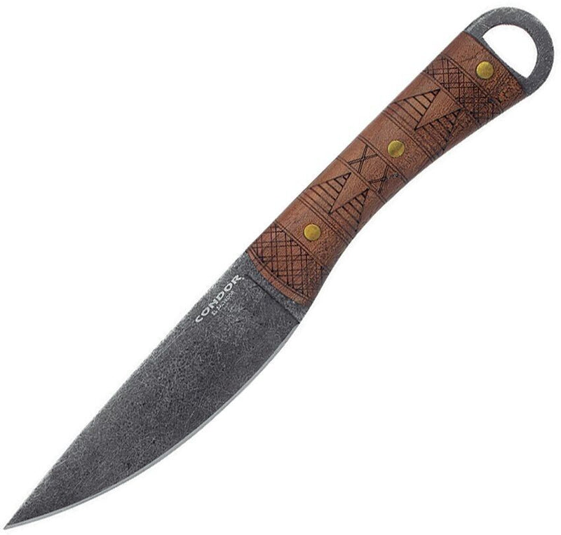 Condor Lost Roman Fixed Knife 4.88" Classic 1075HC Steel Full / Extended Tang Blade Walnut Handle 10295HC -Condor - Survivor Hand Precision Knives & Outdoor Gear Store