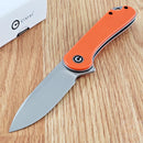 Civivi Elementum Liner Folding Knife 3" D2 Tool Steel Blade Orange G10 Handle