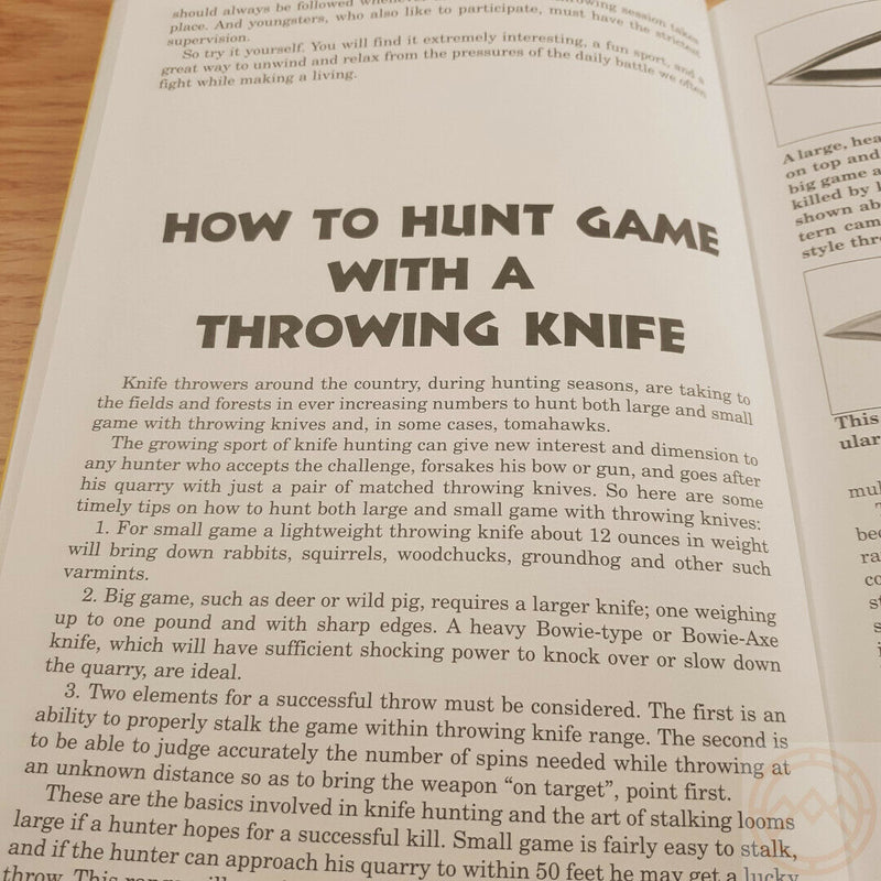 Knife And Tomahawk Throwing Book Complete Volume For Hunting And Fun Paperback 74 -Books - Survivor Hand Precision Knives & Outdoor Gear Store