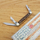 Case XX Small Stockman Pocket Knife Surgical Steel Blades Brown Synthetic Handle 00081