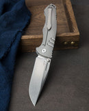 Bestech Knives Keen Folding Knife 4.13" S35VN Steel Clip Point Blade Black And White G10 / Titanium Back Handle T2301C -Bestech Knives - Survivor Hand Precision Knives & Outdoor Gear Store