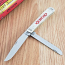 Case XX 130th Anniversary Trapper Pocket Knife Stainless Steel Blades Bone Handle 130SBL